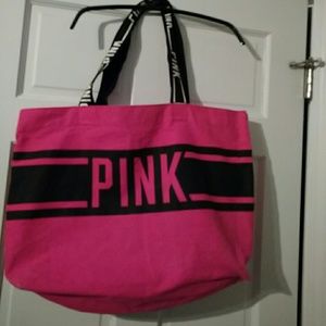 PINK-VICTORIA'S SECRET TOTE - X-LG